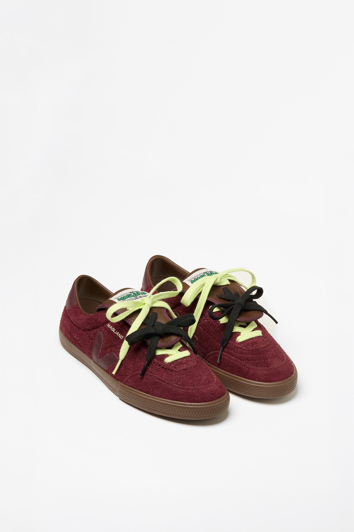 VEJA x Magliano | Panenka Suede Sneakers in Amarante