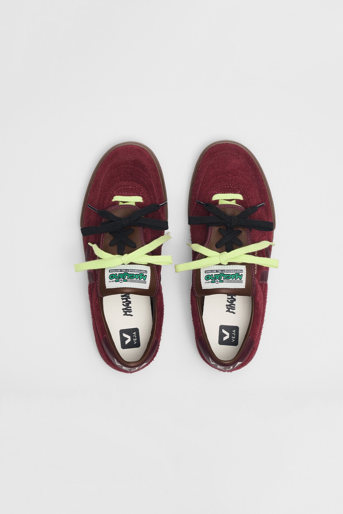 VEJA x Magliano | Panenka Suede Sneakers in Amarante