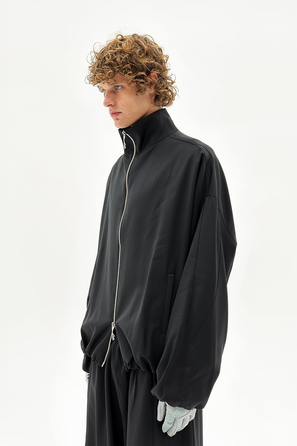 FFFPOSTALSERVICE | Wool OS Track Jacket in Black