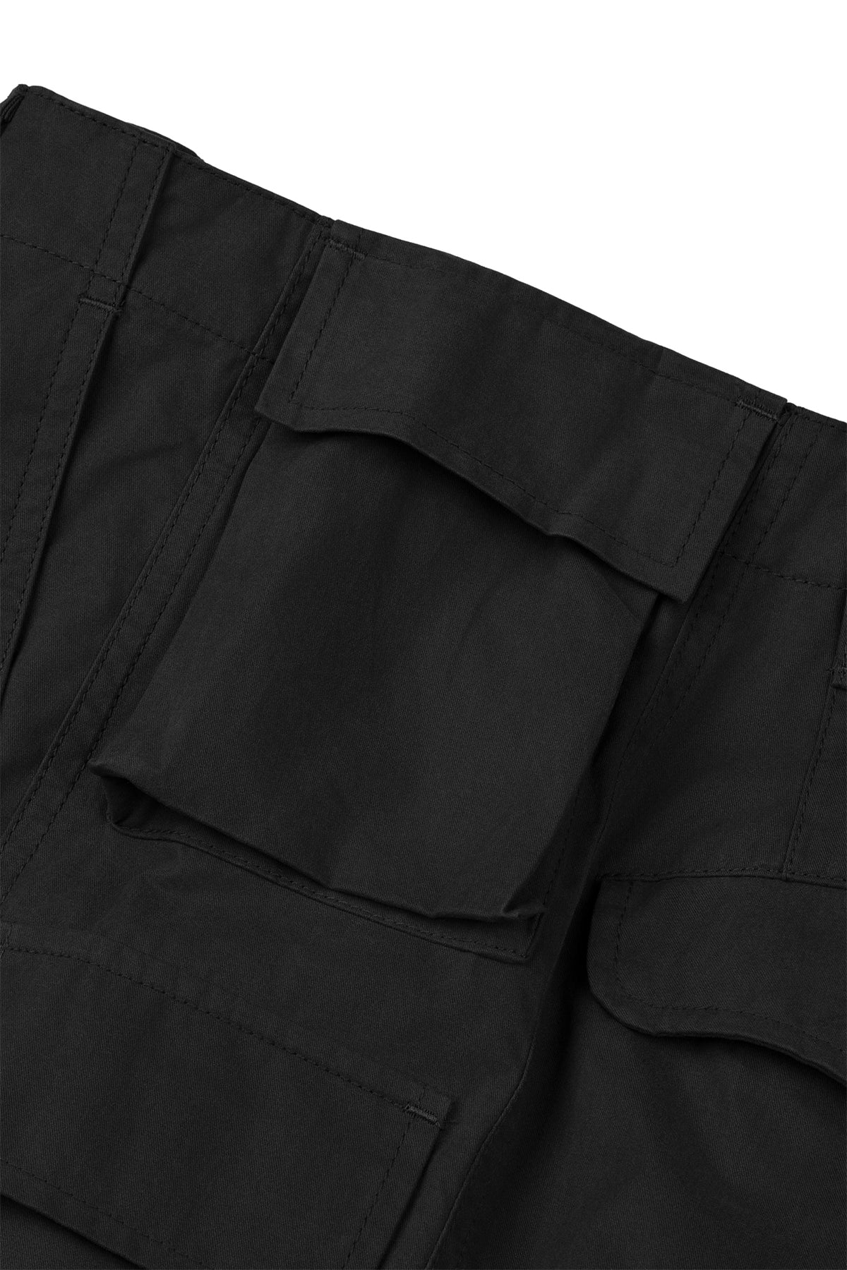 FFFPOSTALSERVICE | 6 Flap Pocket Trousers in Black