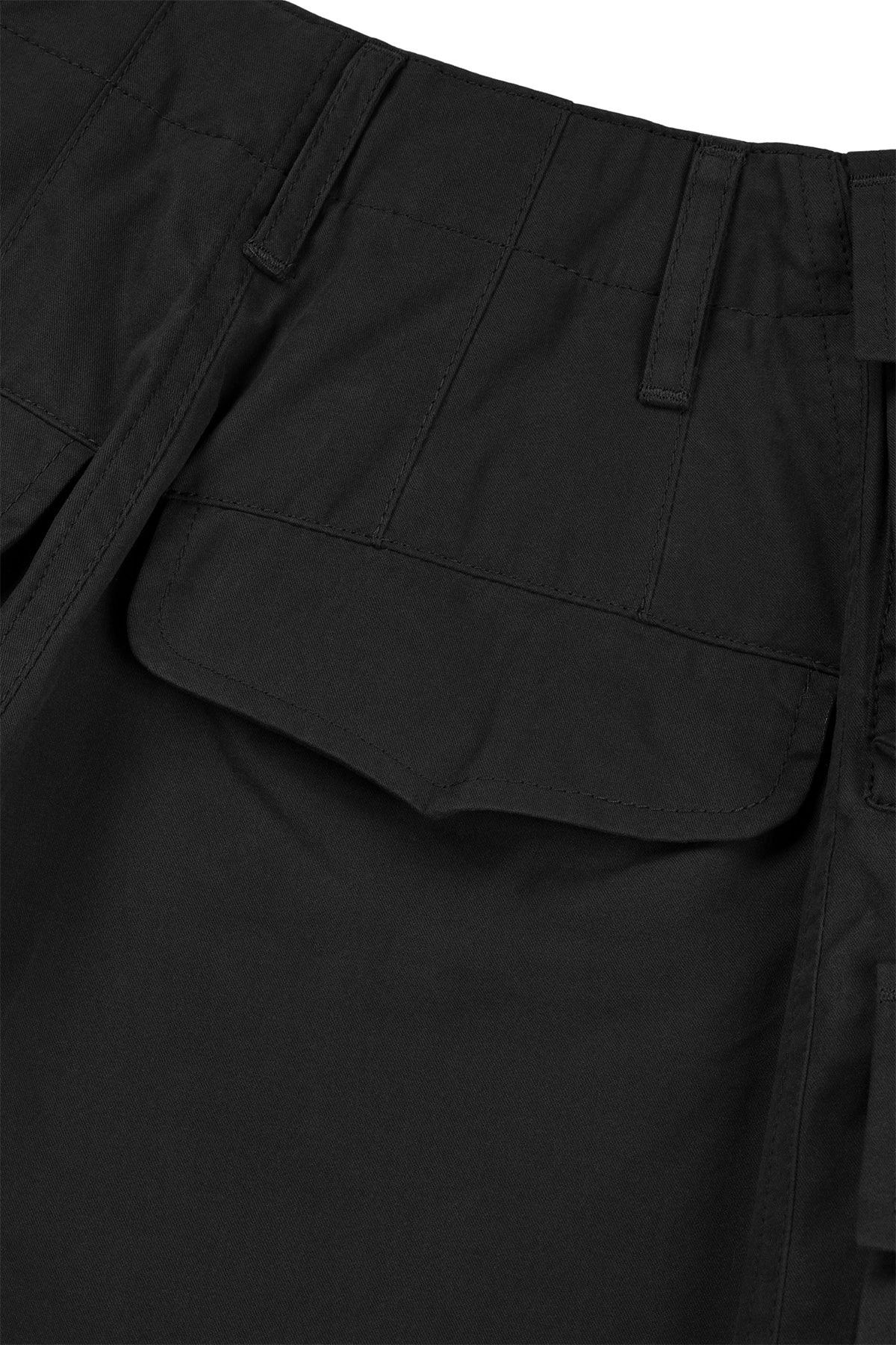 FFFPOSTALSERVICE | 6 Flap Pocket Trousers in Black