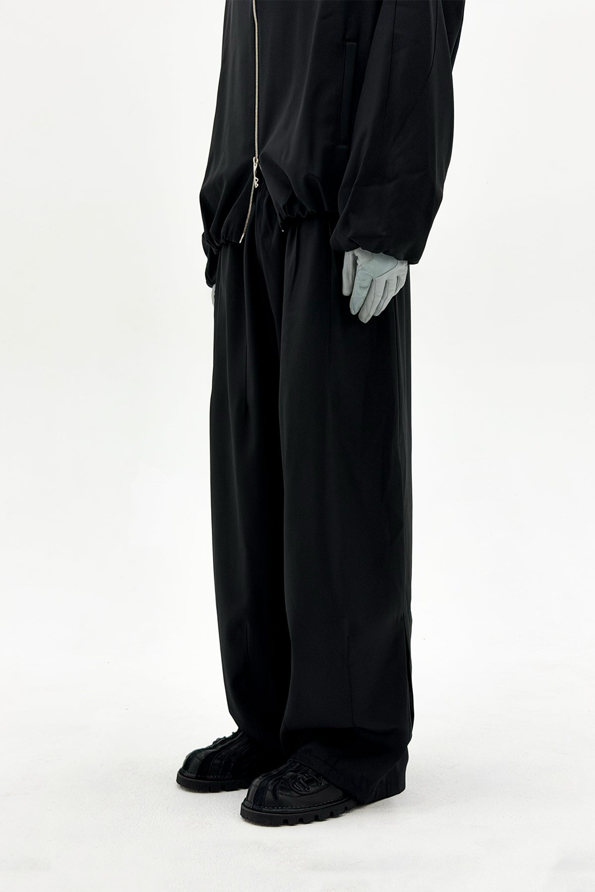FFFPOSTALSERVICE | Wool Enigma SW Tracksuit Trousers in Black