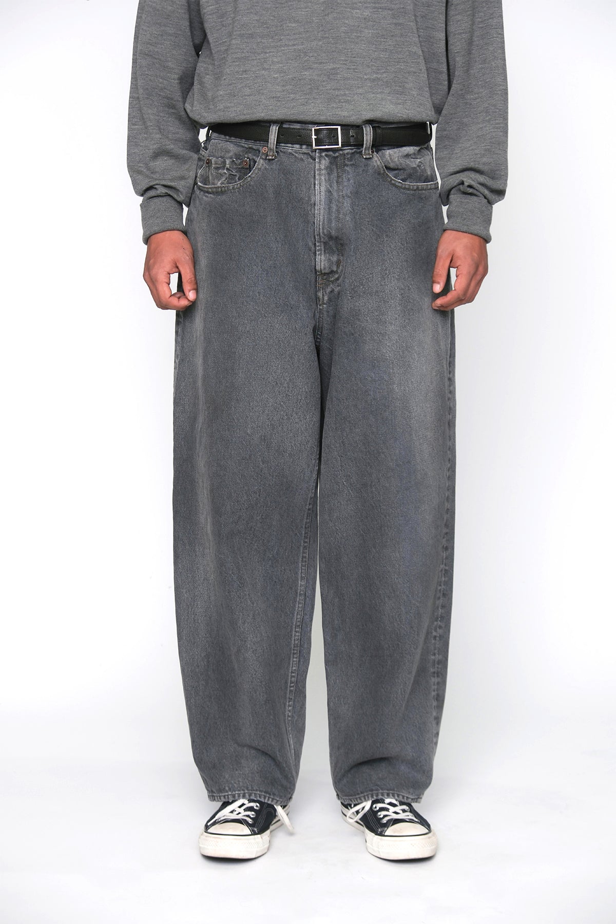 A.PRESSE | VINTAGE GRAY DENIM PANTS