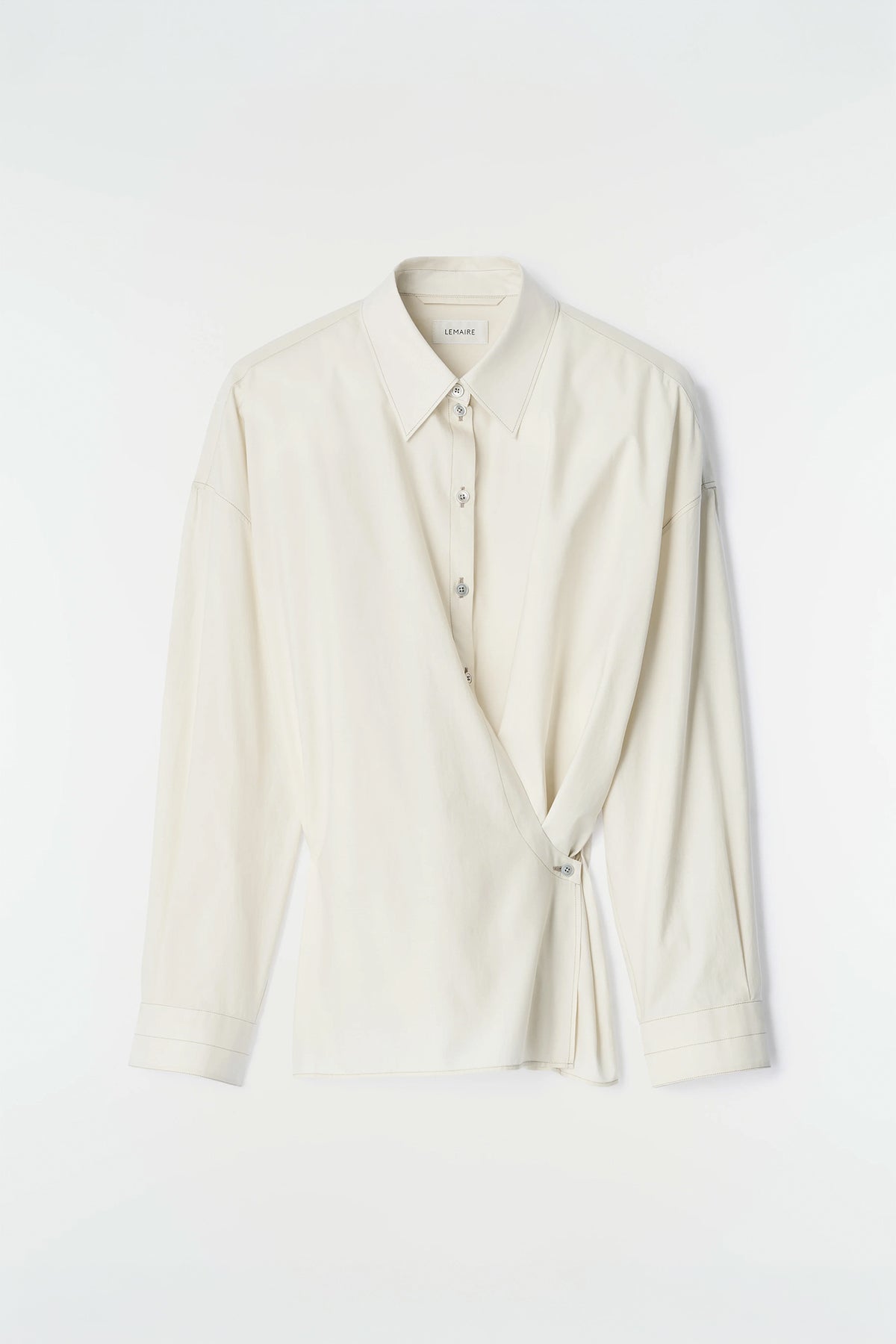 LEMAIRE | STRAIGHT COLLAR TWISTED SHIRT