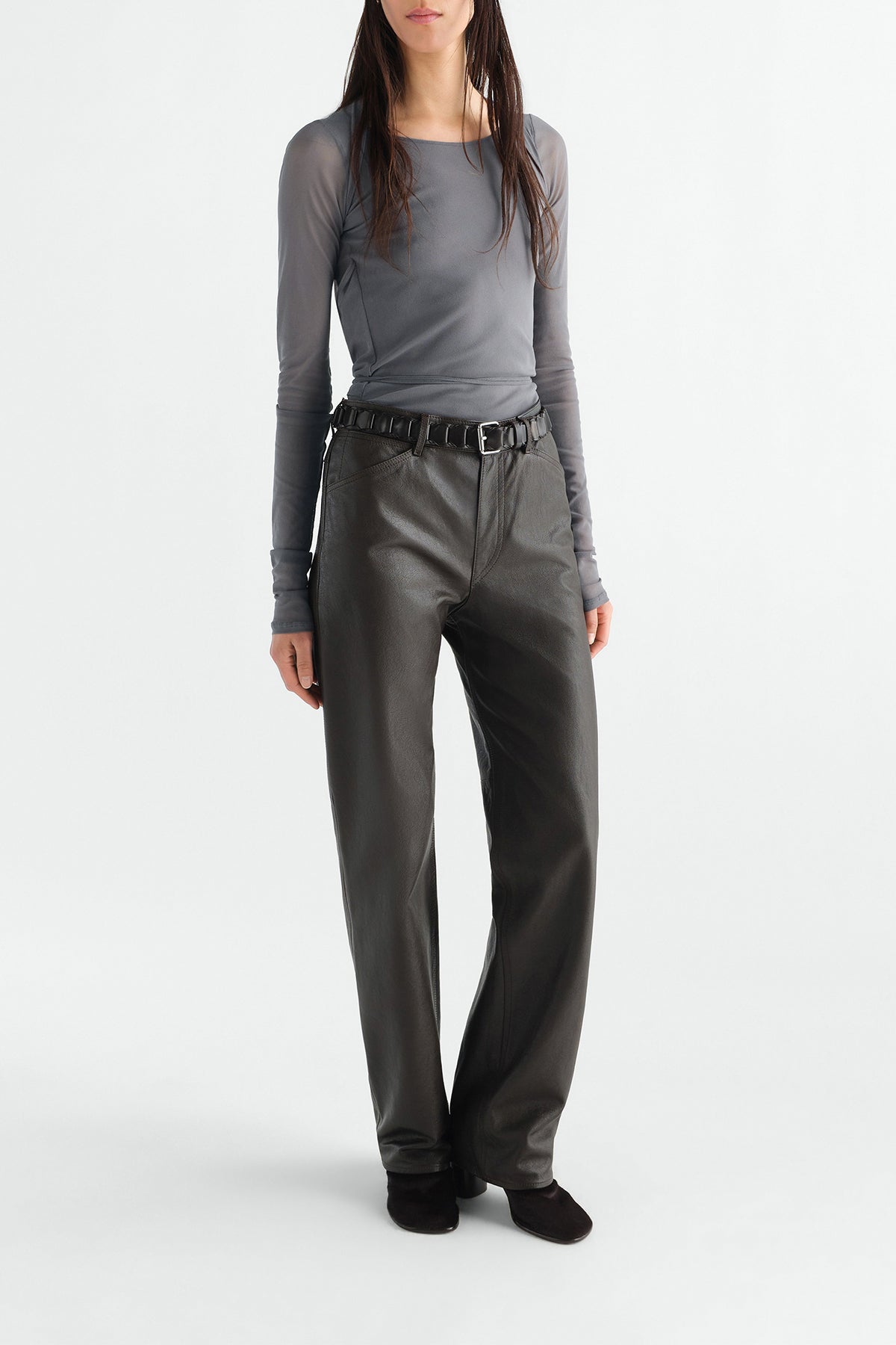 Lemaire | Ballerina Wrap Top In Mesh Jersey