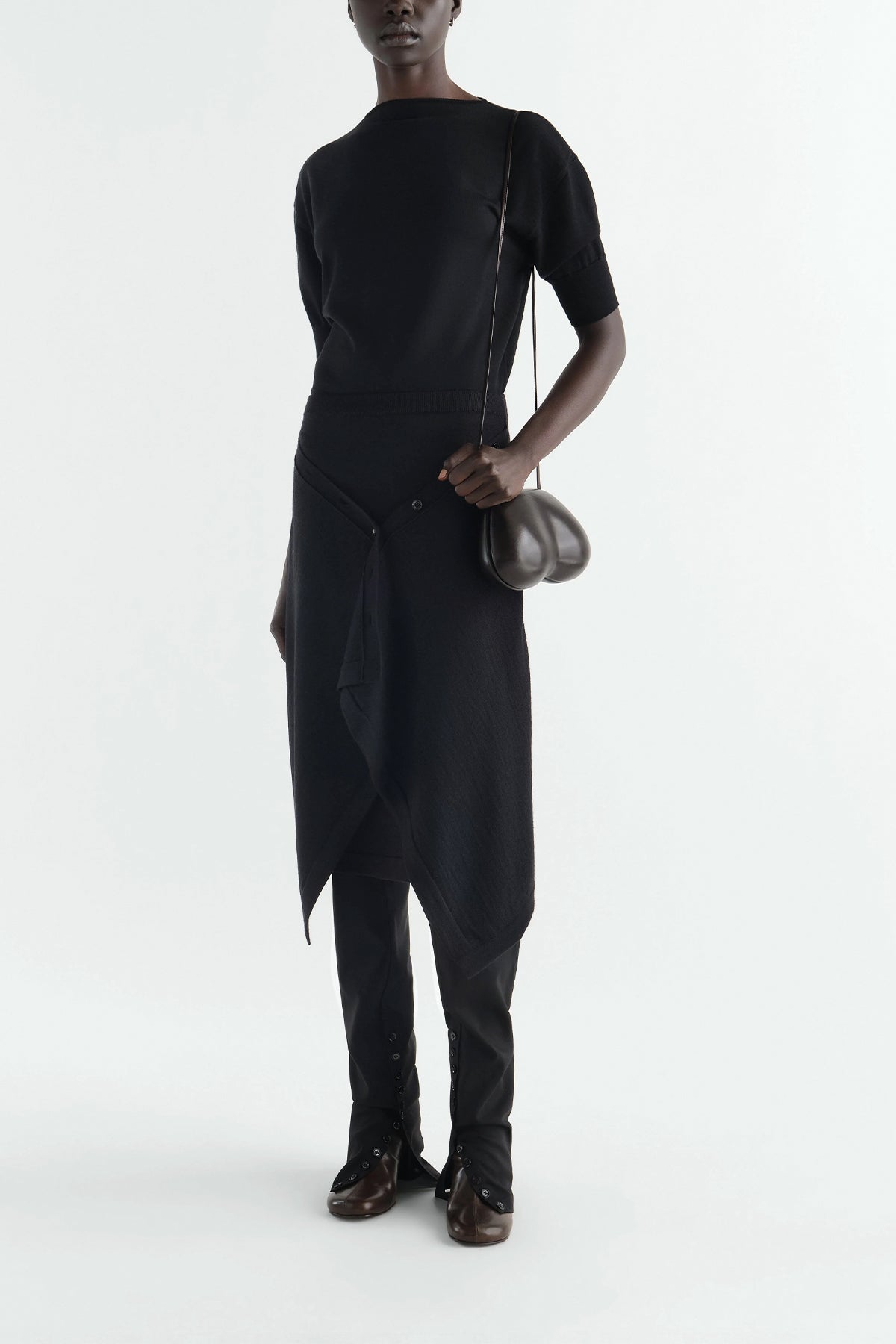 Lemaire | Short-sleeve Sweater in Fine Merino Wool