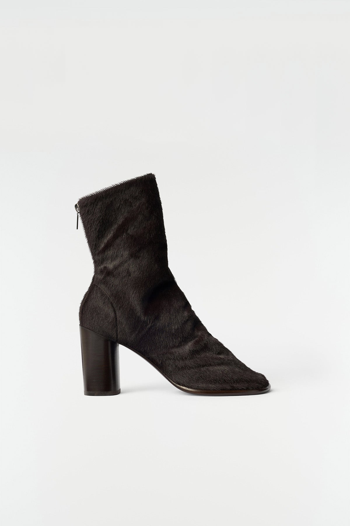 Lemaire | 80 Mm Glove Heeled Ankle Boots In Pony-Style Leather