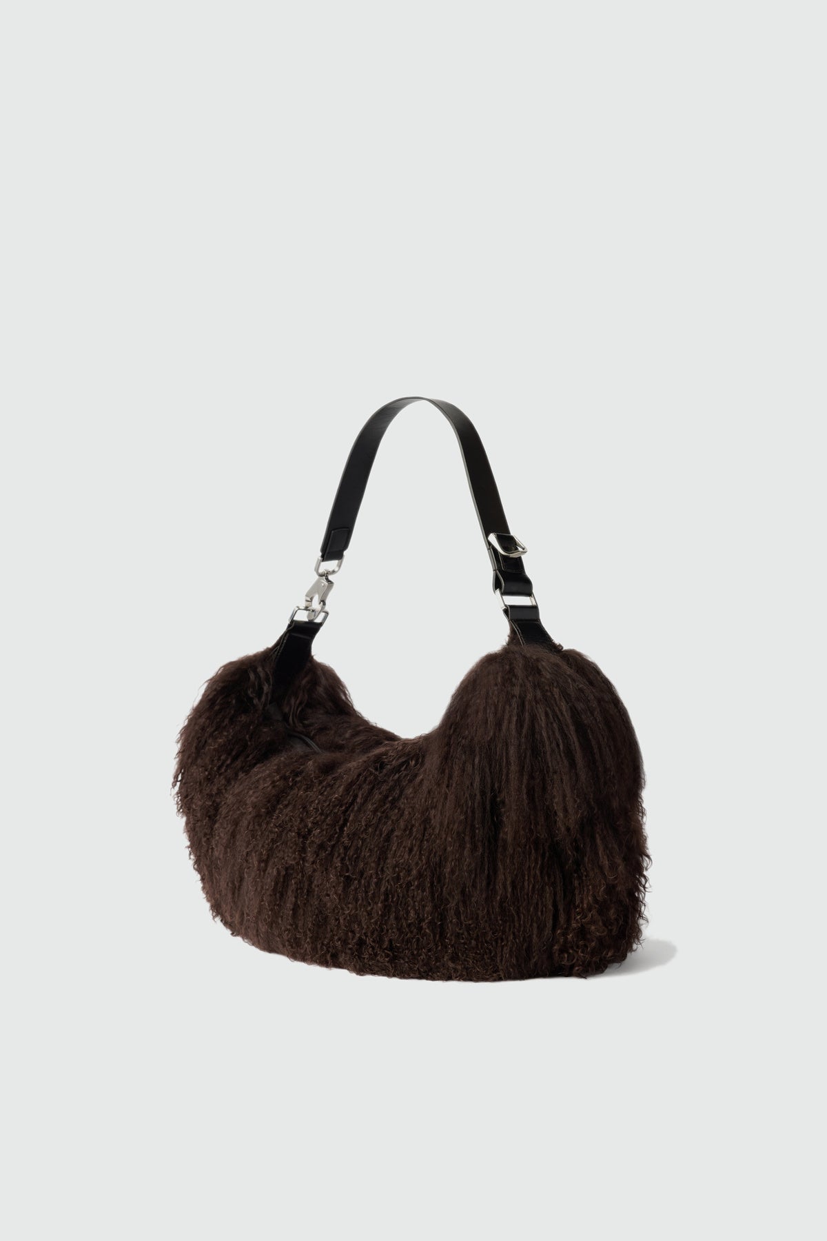 Lemaire | Quiver Clip Bag in Mongolian Lamb Leather