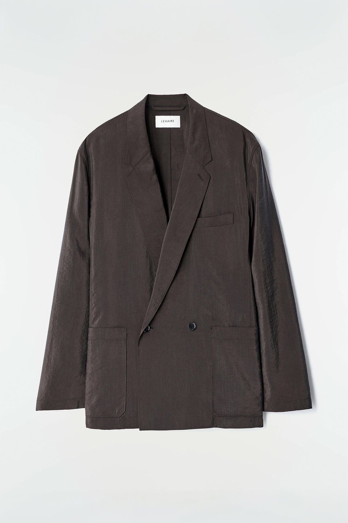 Lemaire | Light Double-breasted Jacket in Dry Silk