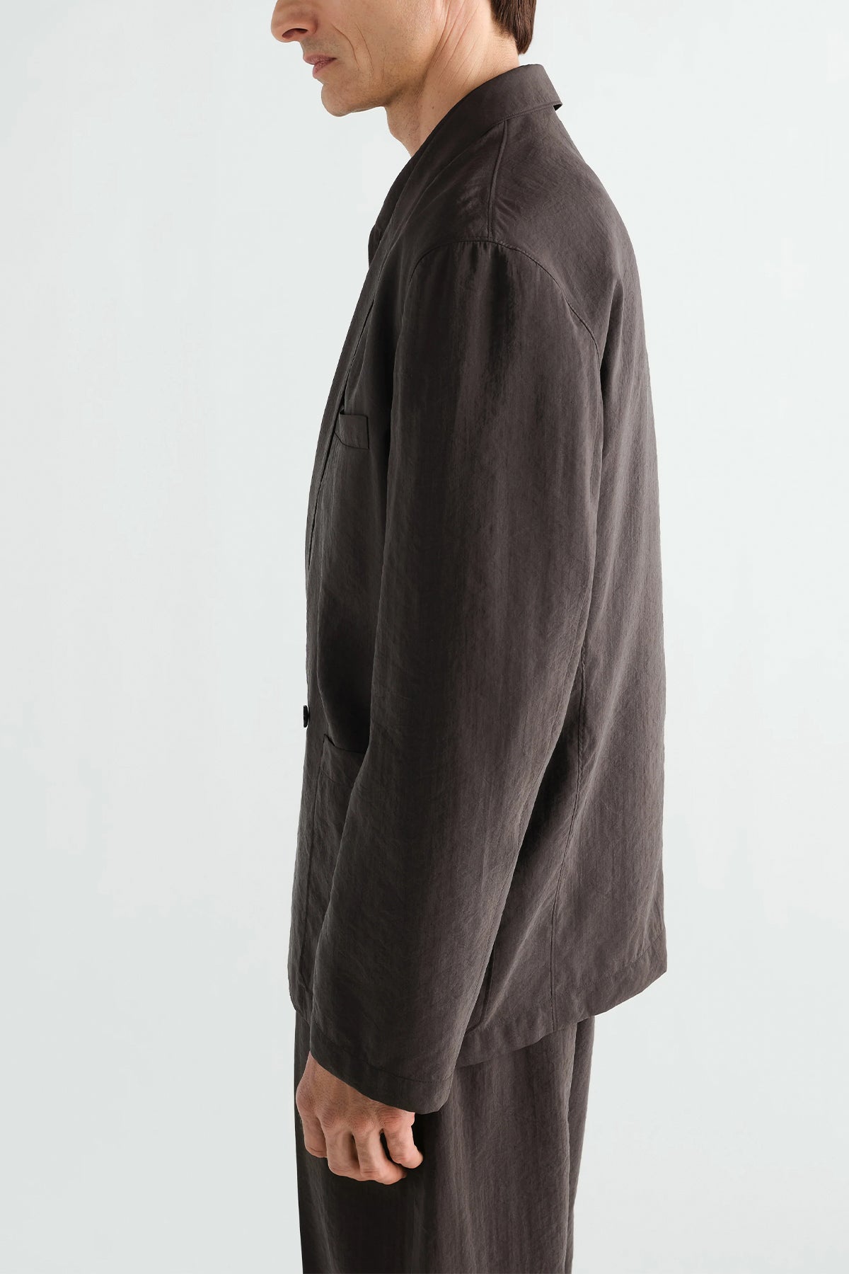 Lemaire | Light Double-breasted Jacket in Dry Silk