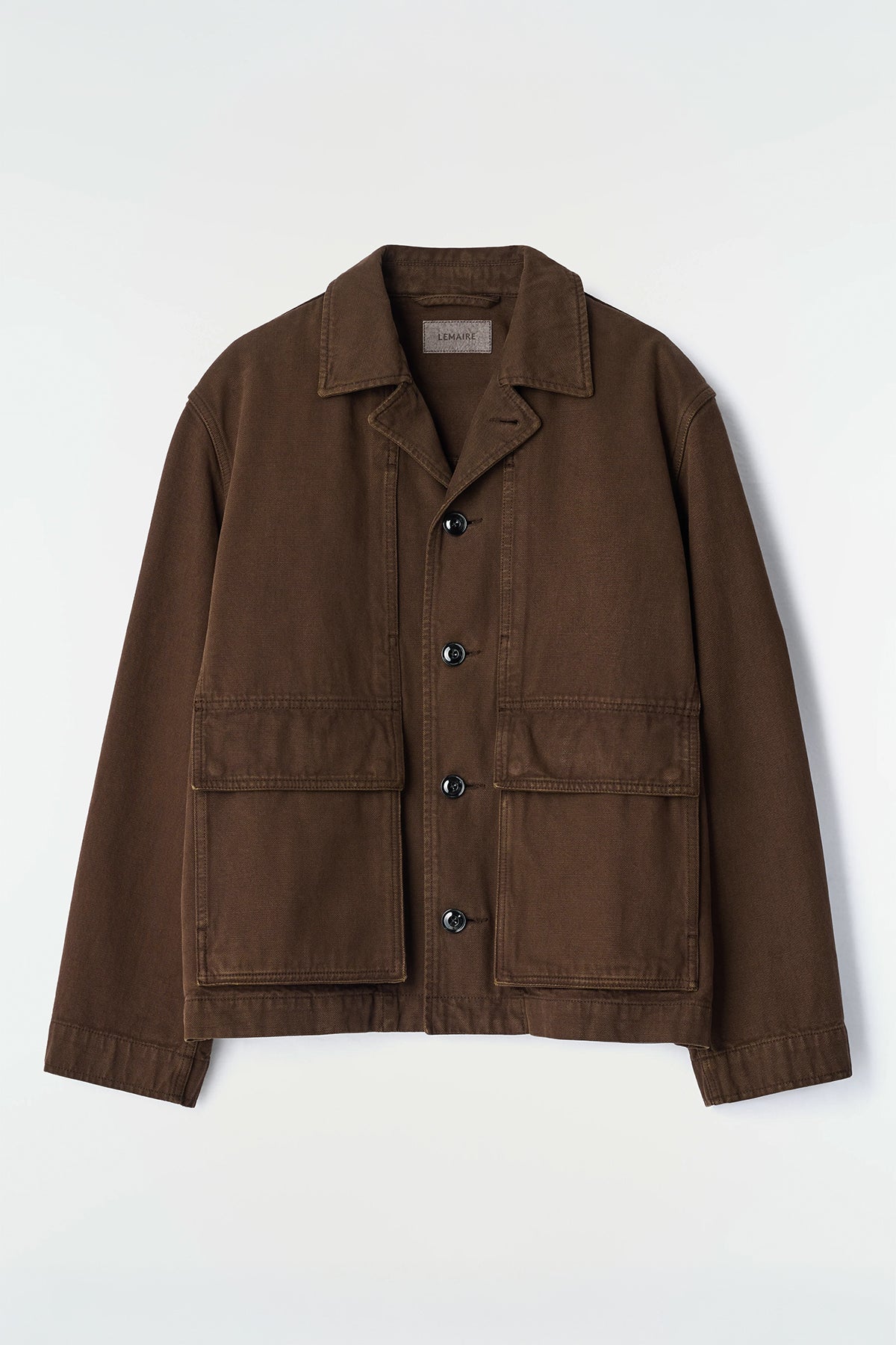 Lemaire | Boxy Jacket in Heavy Garment-dyed Broken Twill