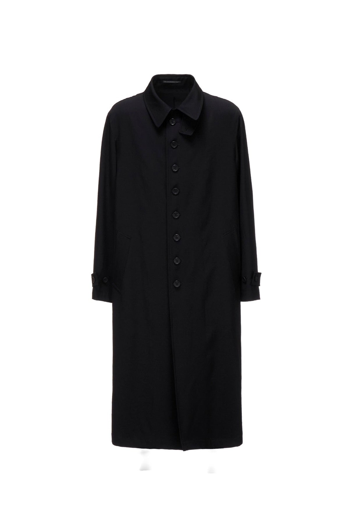 Y's | Wool Gabardine Stand Collar Coat