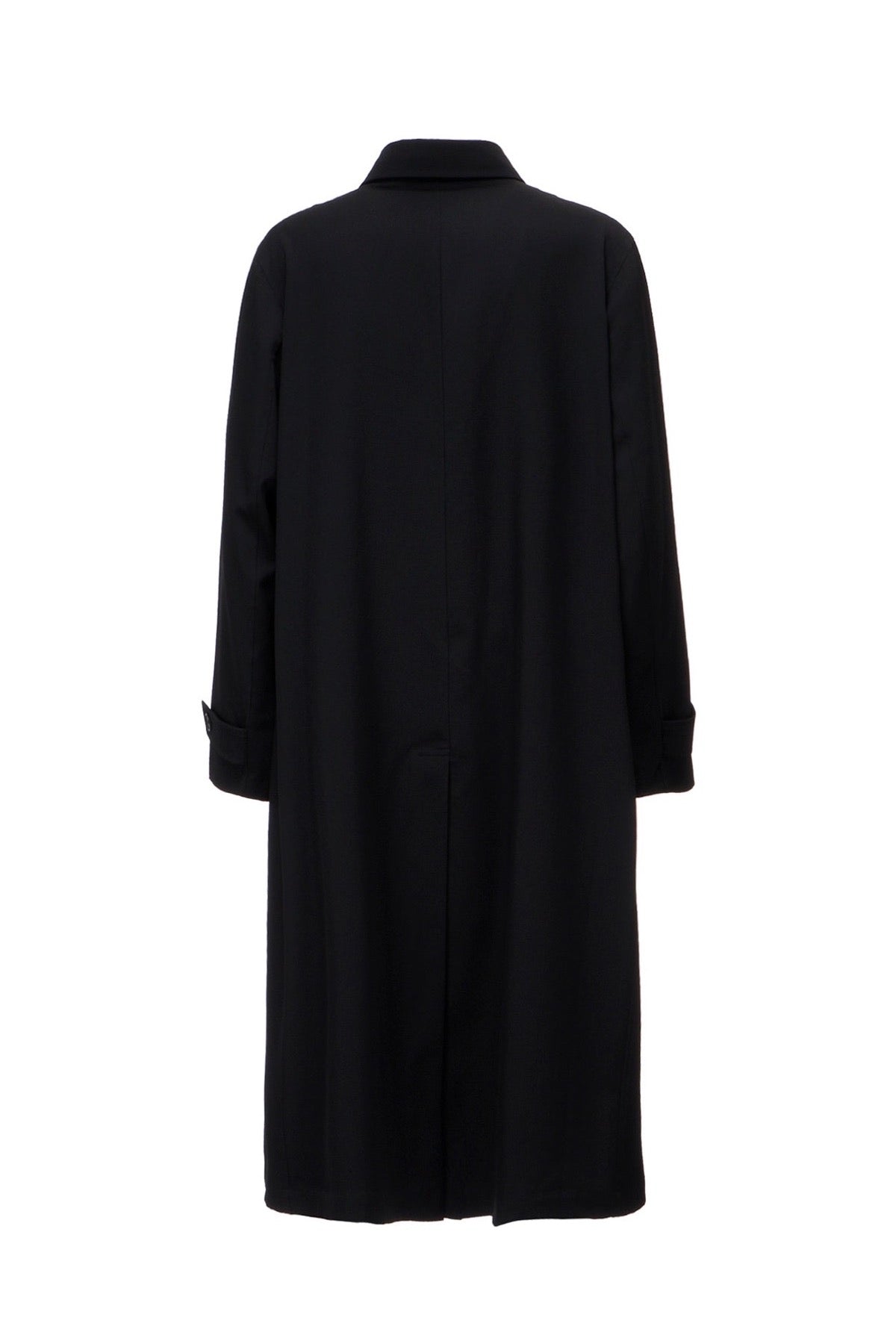 Y's | Wool Gabardine Stand Collar Coat