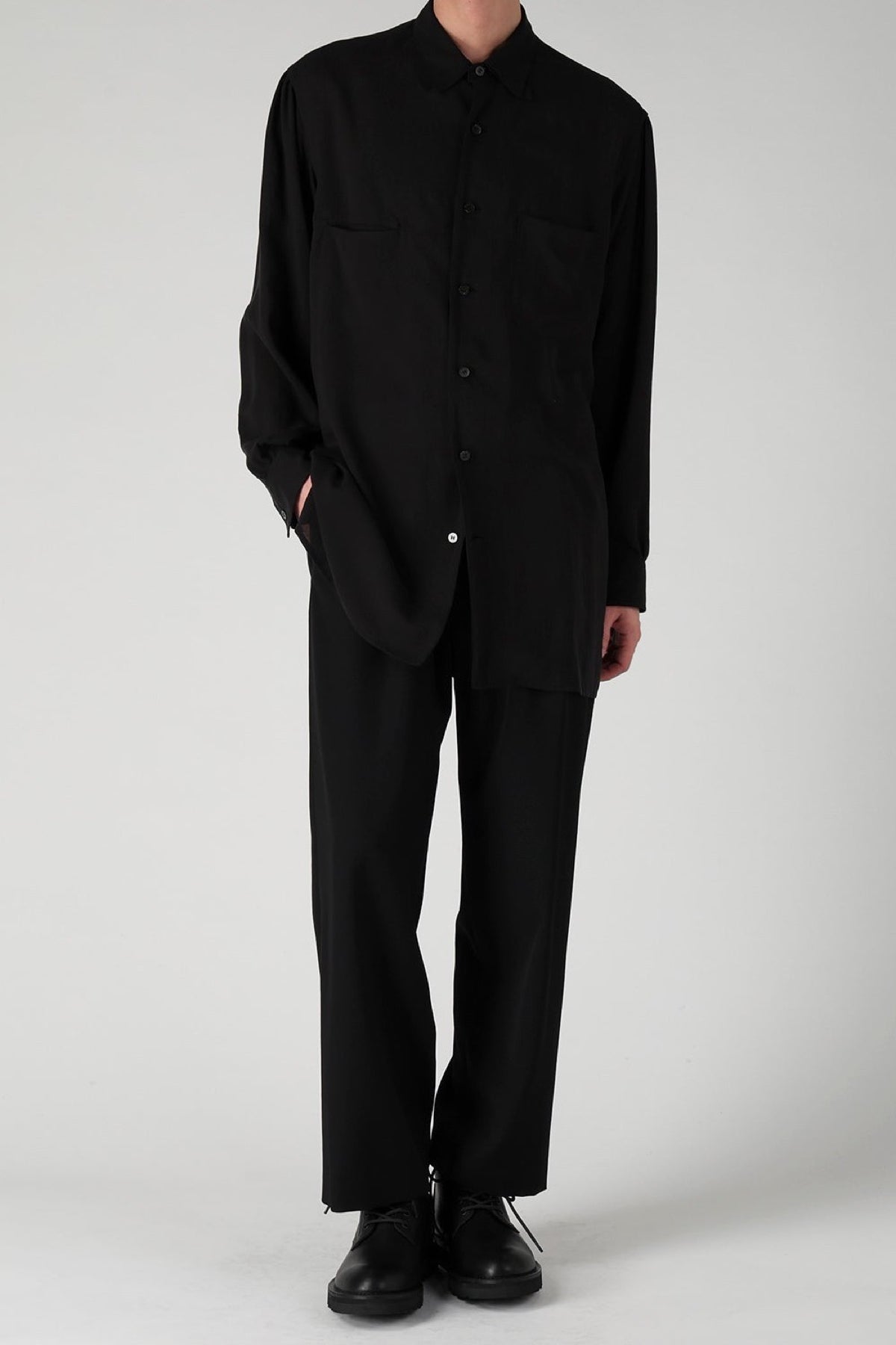 Y's | Cellulose Lawn Double Collar Shirt