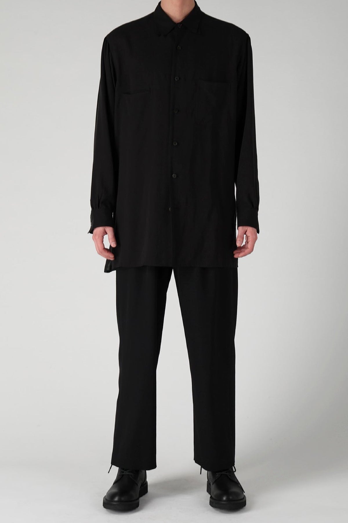 Y's | Cellulose Lawn Double Collar Shirt