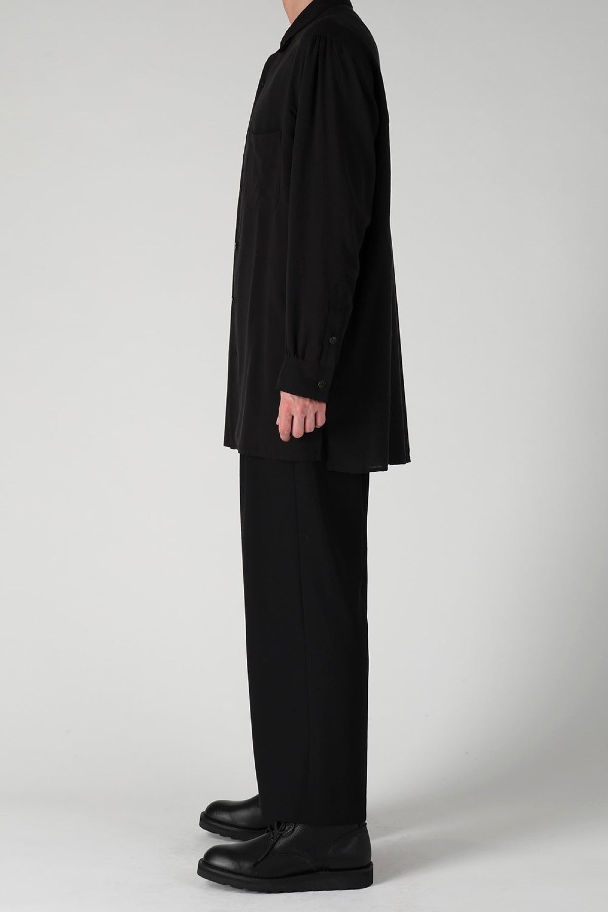 Y's | Cellulose Lawn Double Collar Shirt