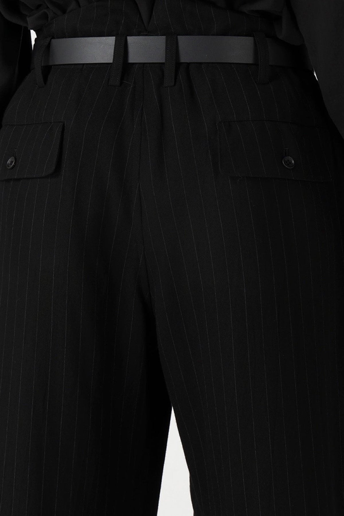 Y's | Striped Suspender Coin Pocket Pants
