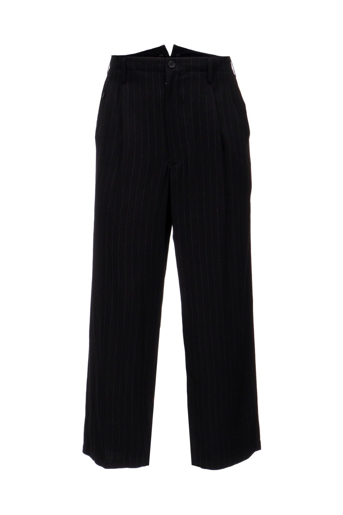 Y's | Striped Suspender Coin Pocket Pants