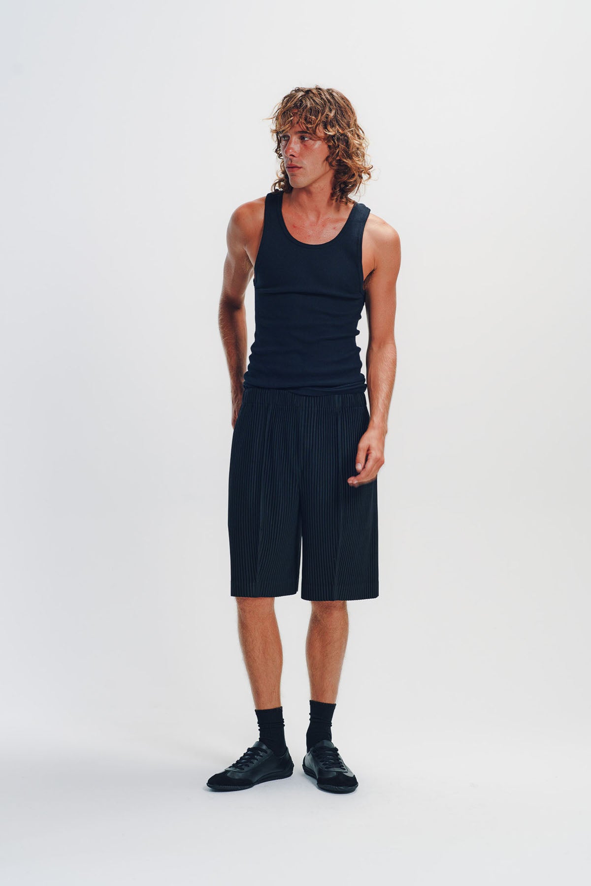HOMME PLISSÉ ISSEY MIYAKE | Front Pleated Shorts