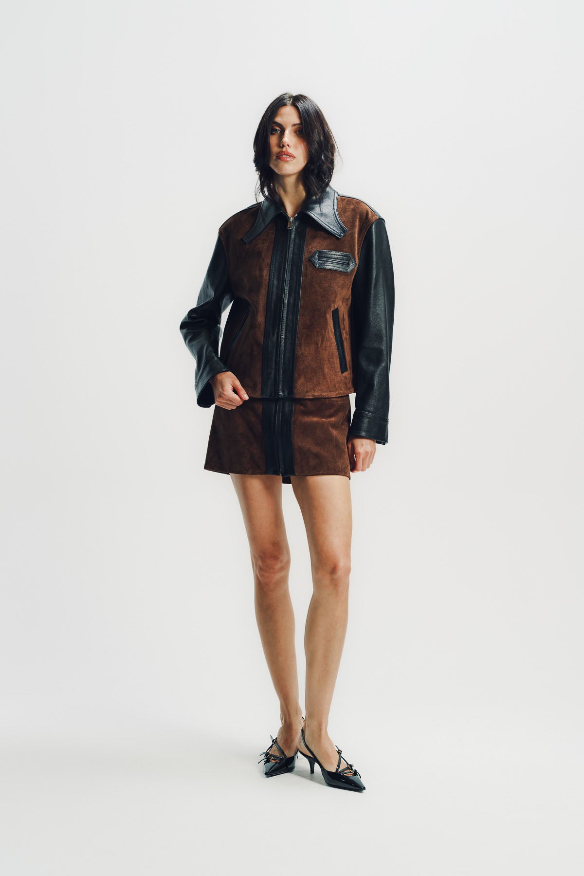 Marni | Black Leather Jacket With Crust Front