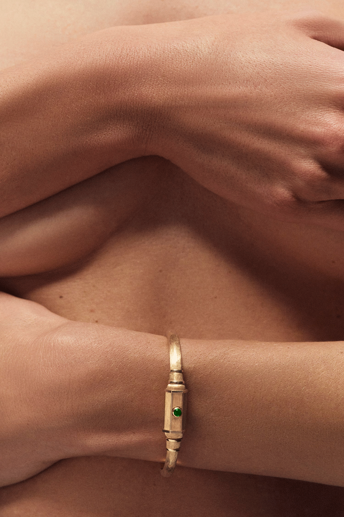 Marie Lichtenberg | Emerald Locket Bracelet
