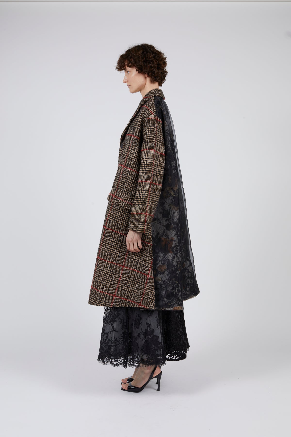 QUETSCHE | Checked Wool Coat