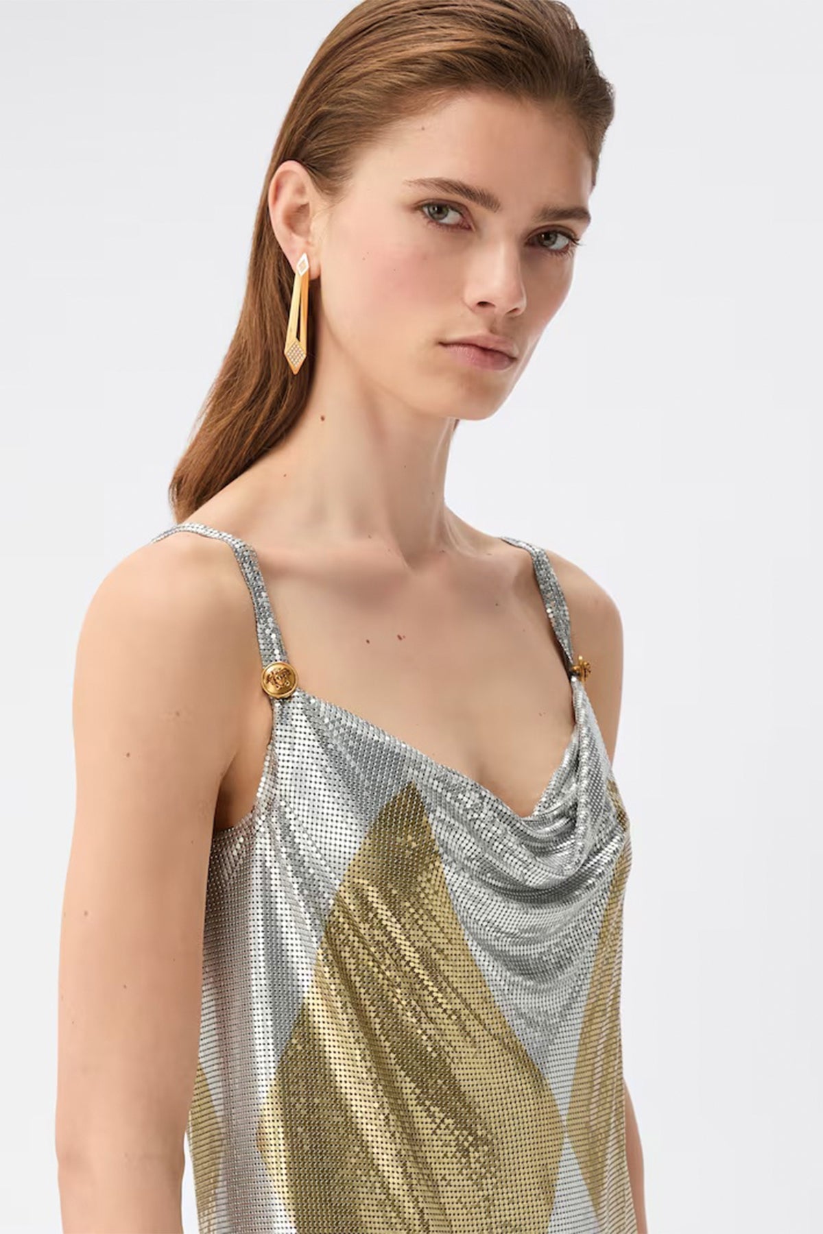 Versace | Metal Mesh Mini Dress