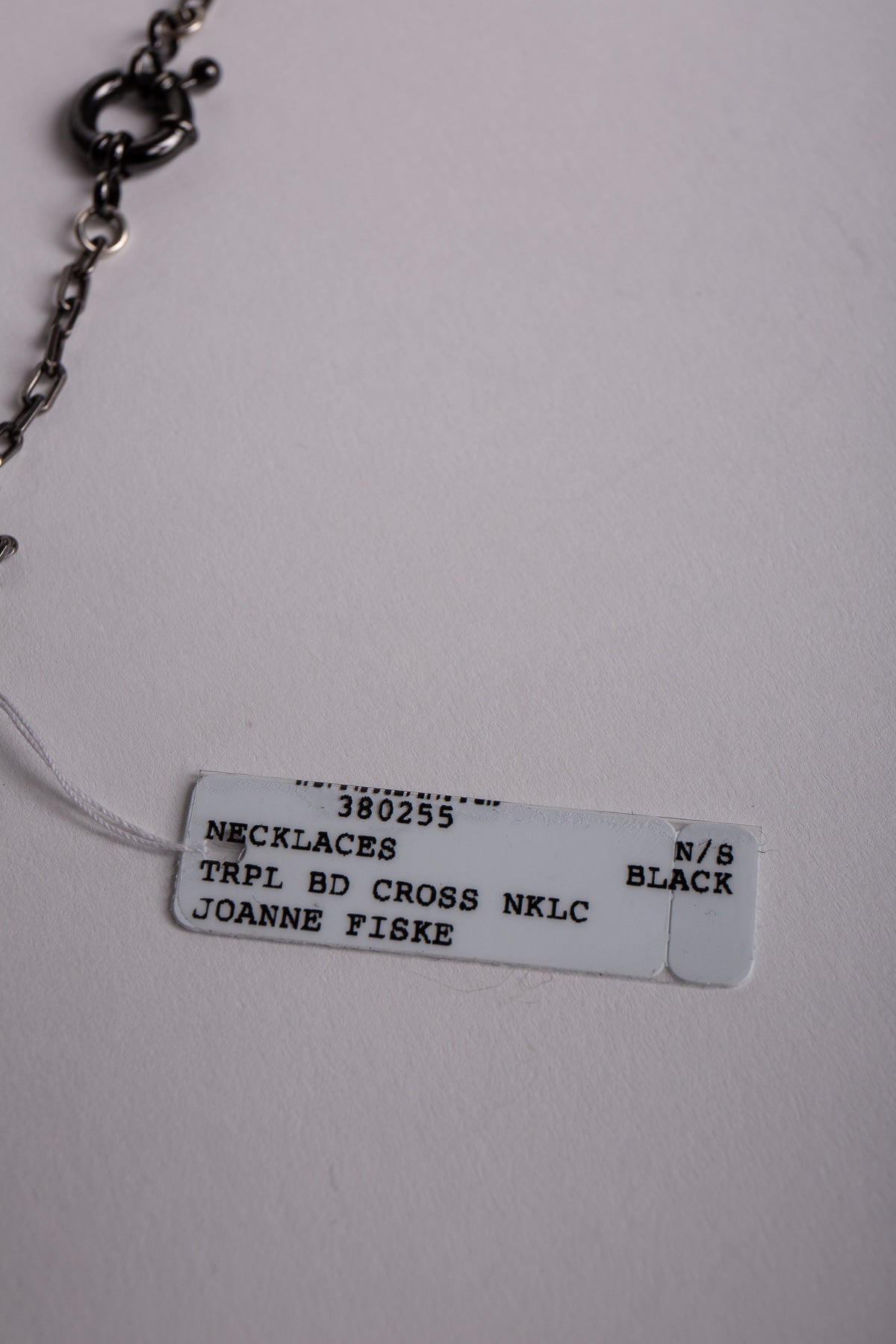 Joanne Fiske | Triple Black Diamond Cross Necklace