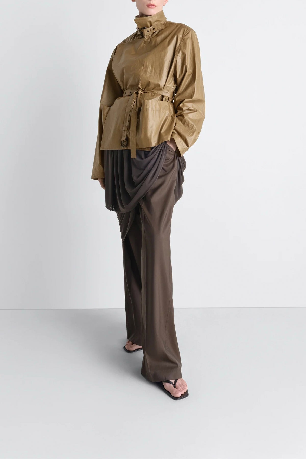 LEMAIRE | LIGHT WRAP JACKET IN LIGHT COATED COTTON