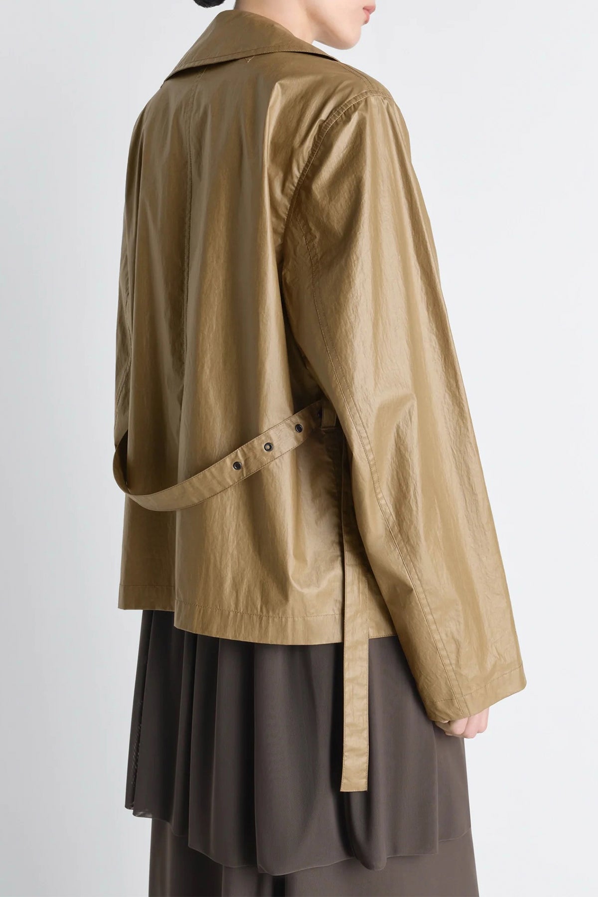 LEMAIRE | LIGHT WRAP JACKET IN LIGHT COATED COTTON