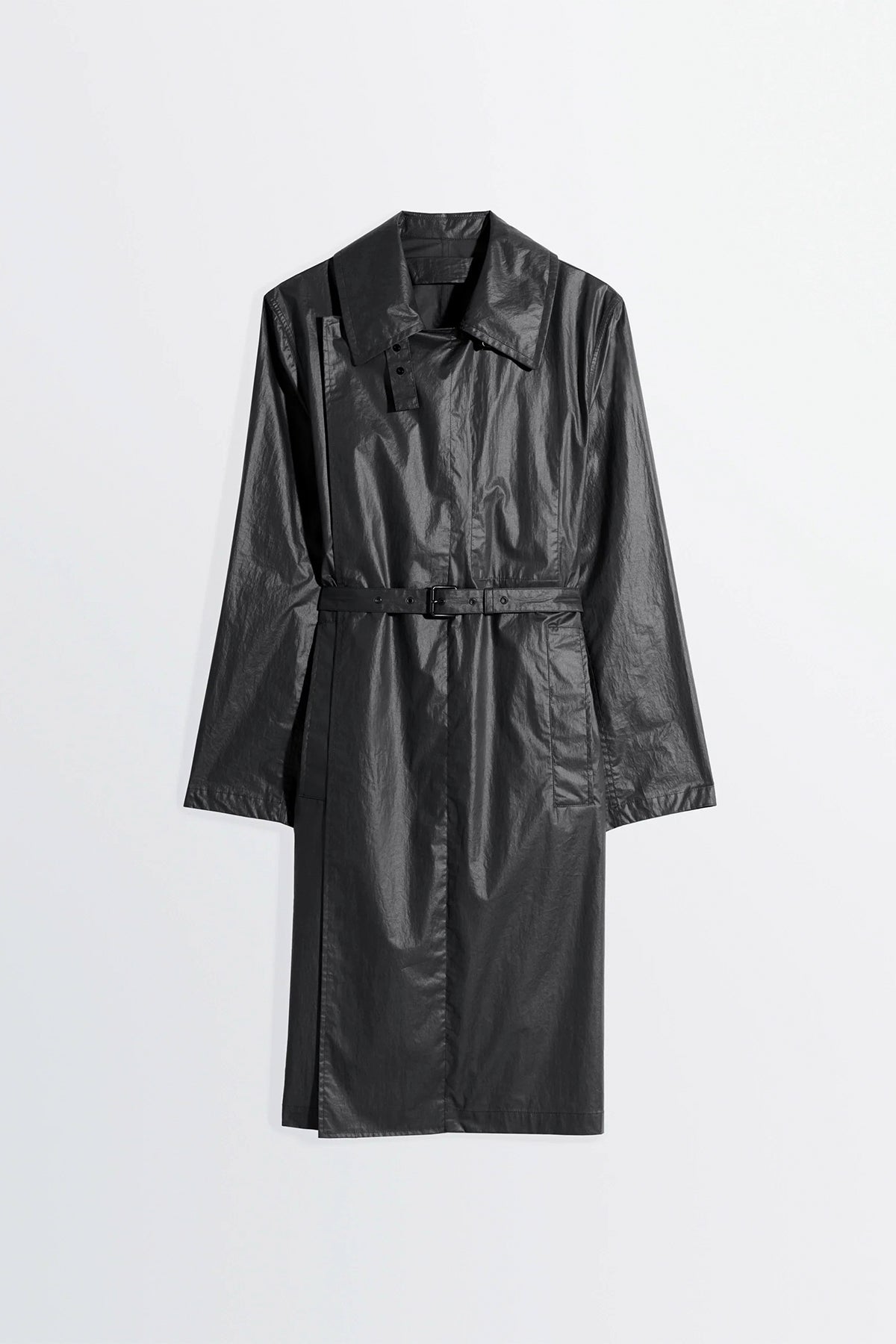 LEMAIRE | LIGHT WRAP COAT IN LIGHT COATED COTTON