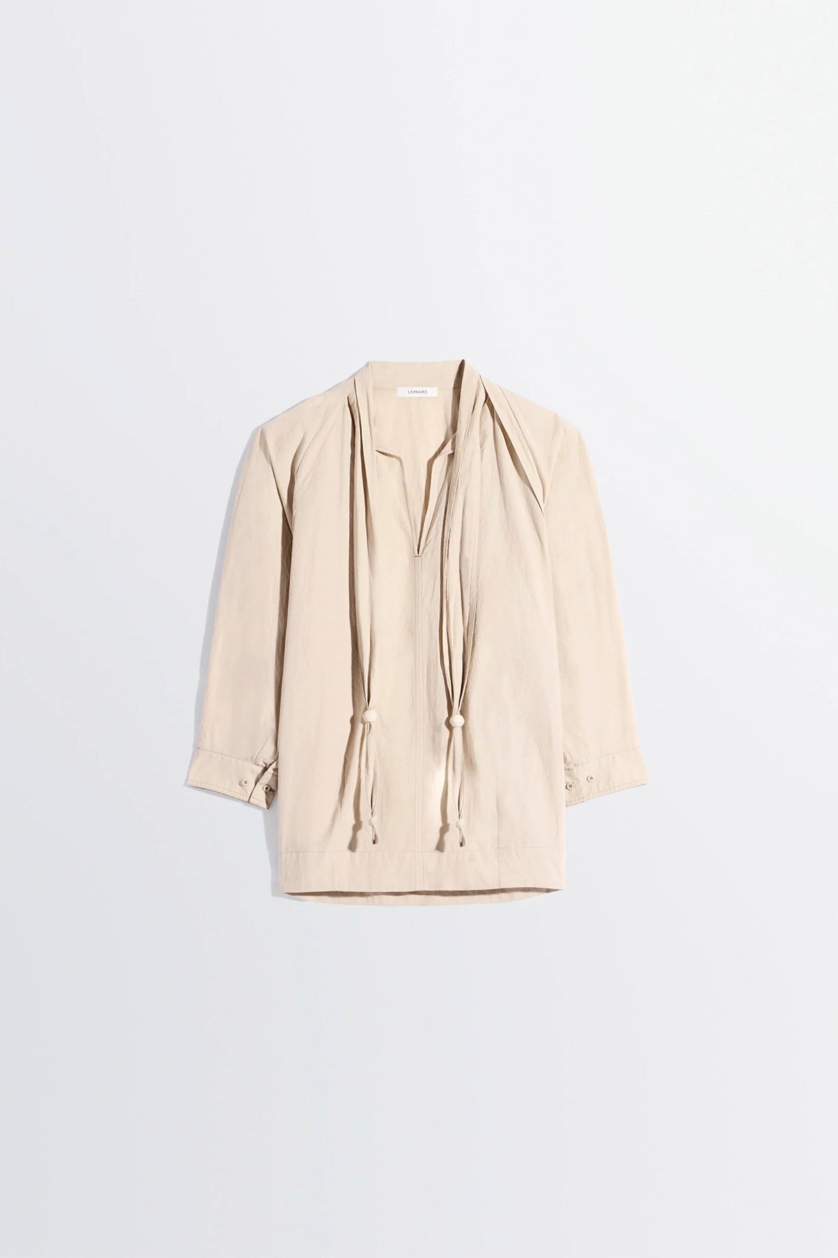 LEMAIRE | BLOUSE WITH SCARF IN CREPE COTTON