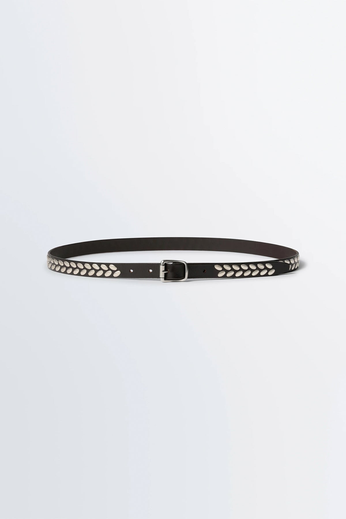 LEMAIRE | ALMOND STUD BELT 20 MM IN LEATHER