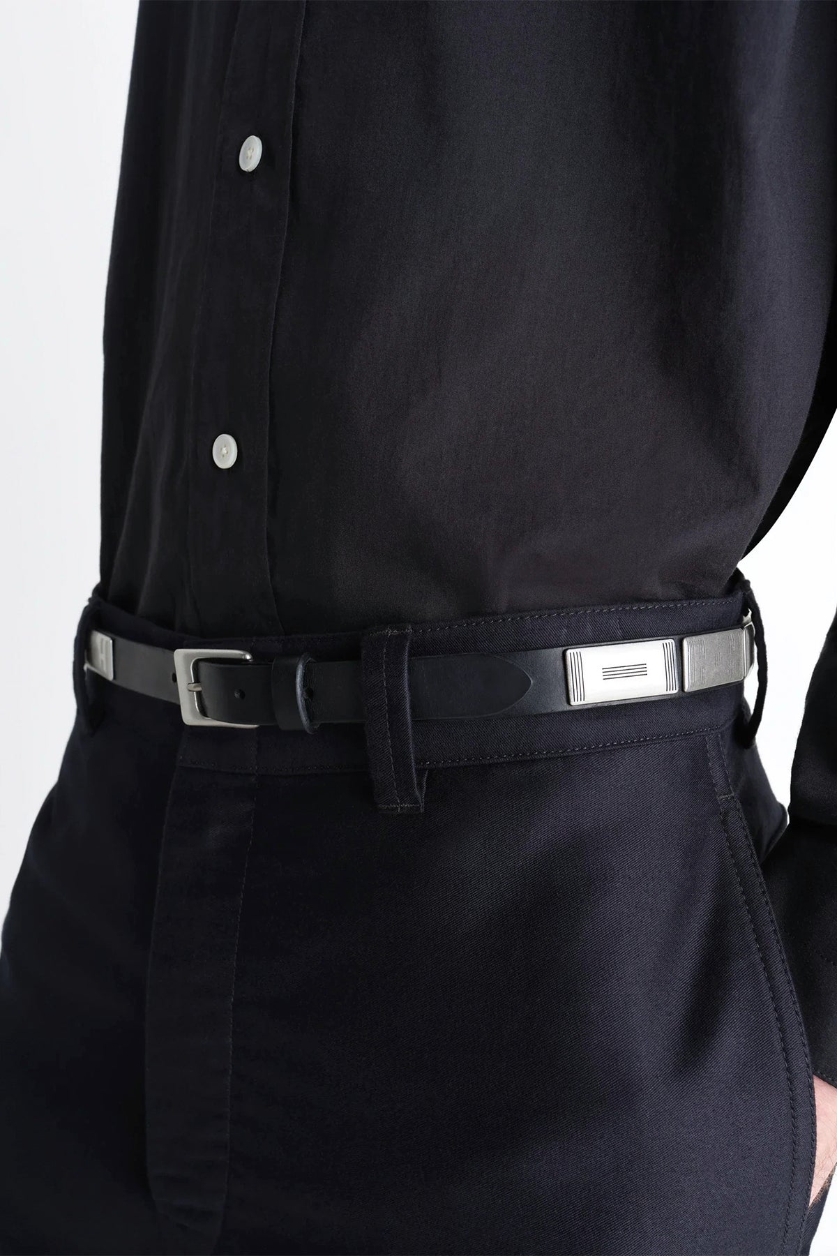 LEMAIRE | BUFFALO STUDS BELT 20 MM IN LEATHER