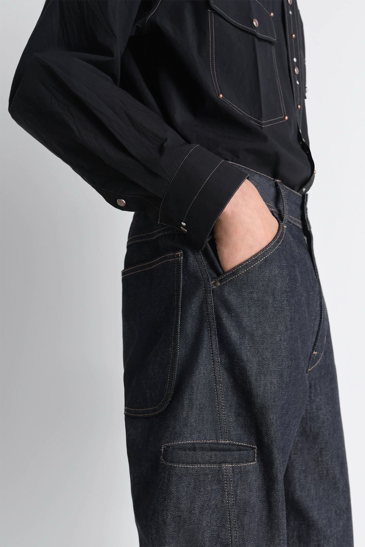 LEMAIRE | TWISTED WORKWEAR PANTS IN DENIM