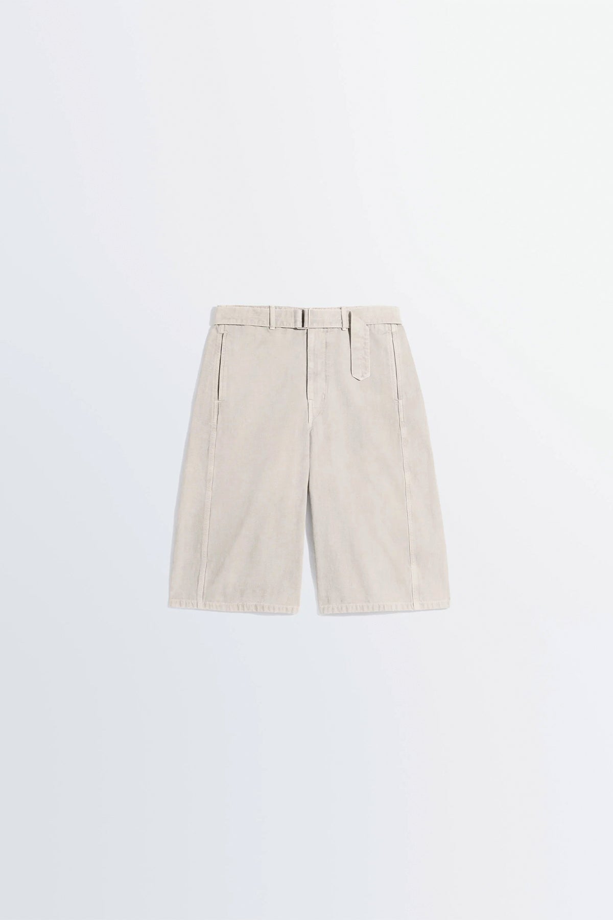 LEMAIRE | DENIM SHORT IN HEAVY BROKEN TWILL SNOW