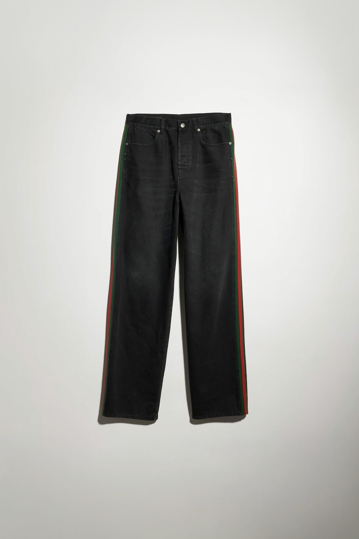 GUCCI | Cotton denim pants with Web insert