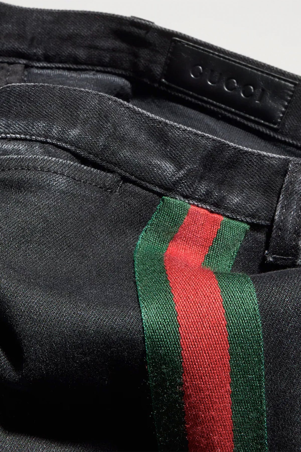 GUCCI | Cotton denim pants with Web