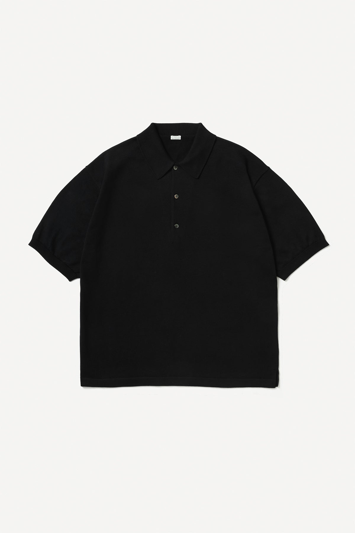 A.PRESSE | COTTON KNIT SHORT SLEEVE POLO SHIRT