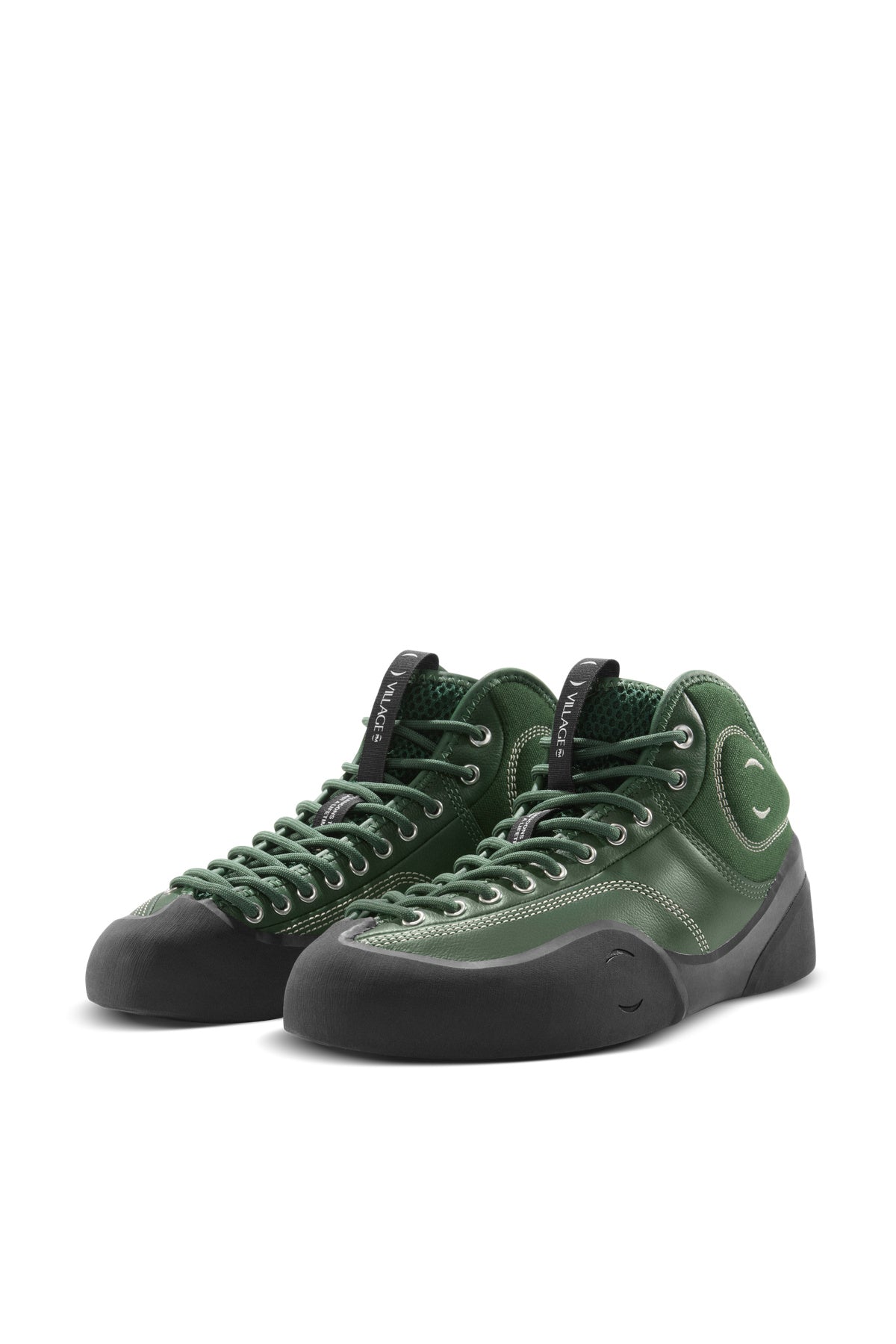 Village PM | 1PM Mid Sneakers in Green & Black