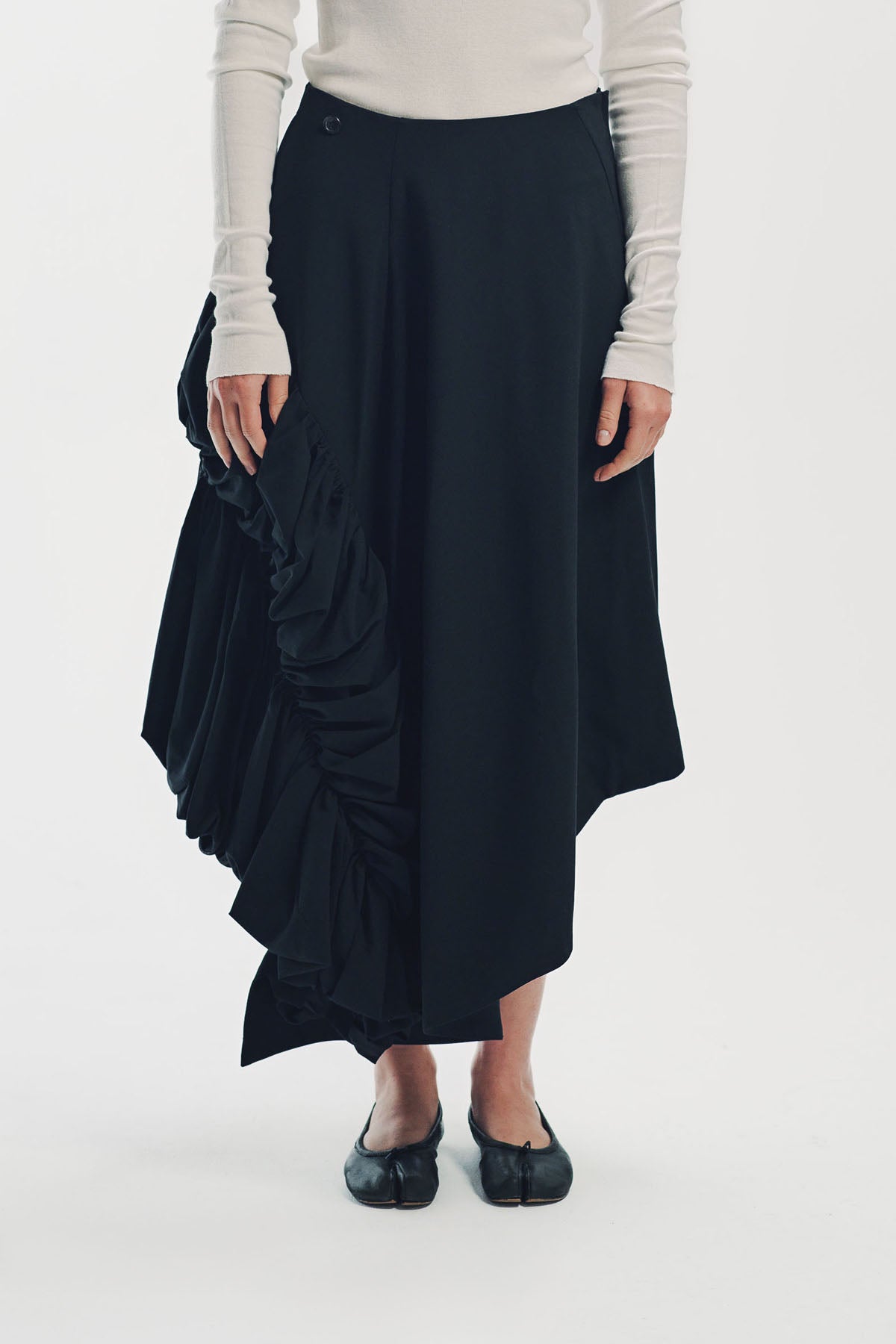 Comme Des Garcons | Asymmetric Wool Skirt