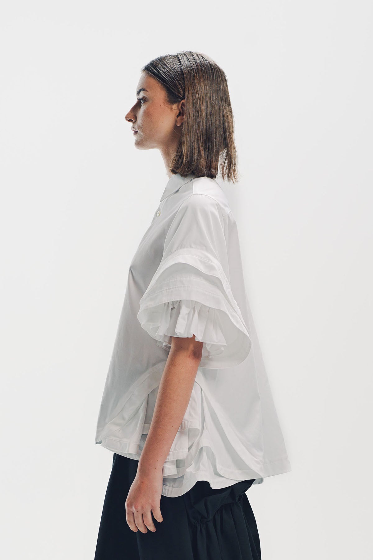 Noir Kei Ninomiya | Typewriter Short Sleeve Blouse