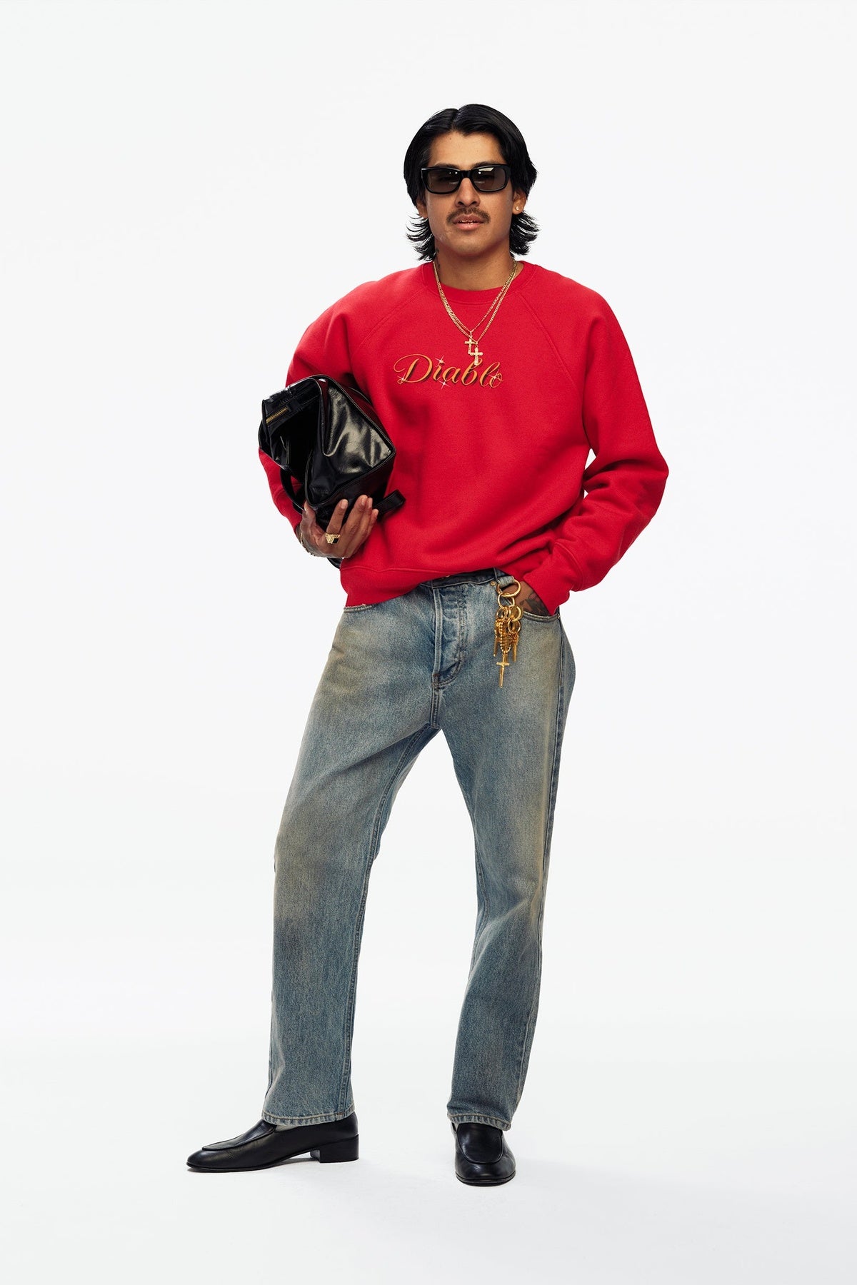 Willy Chavarria | Diablo Raglan Crewneck