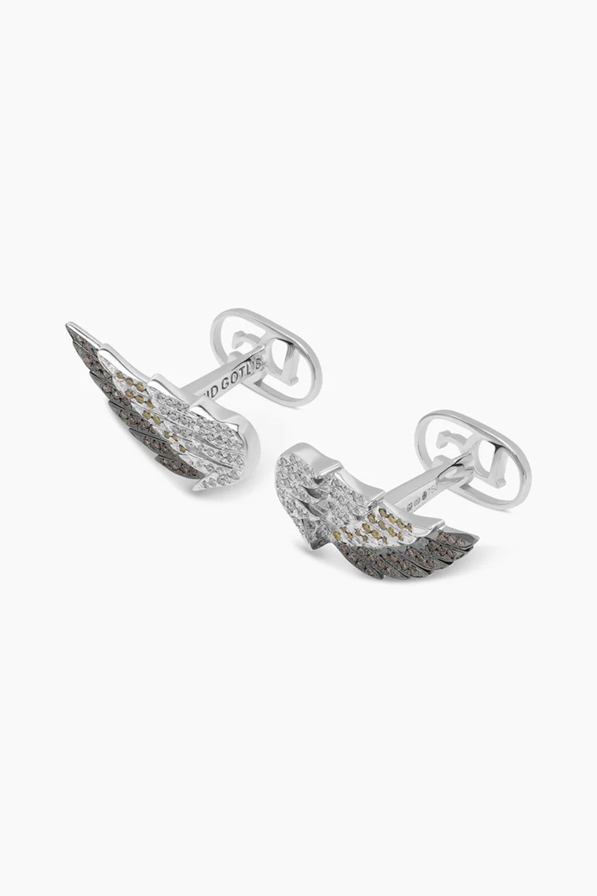 David Gotlib | 18kwg Diamond Wings Cufflinks