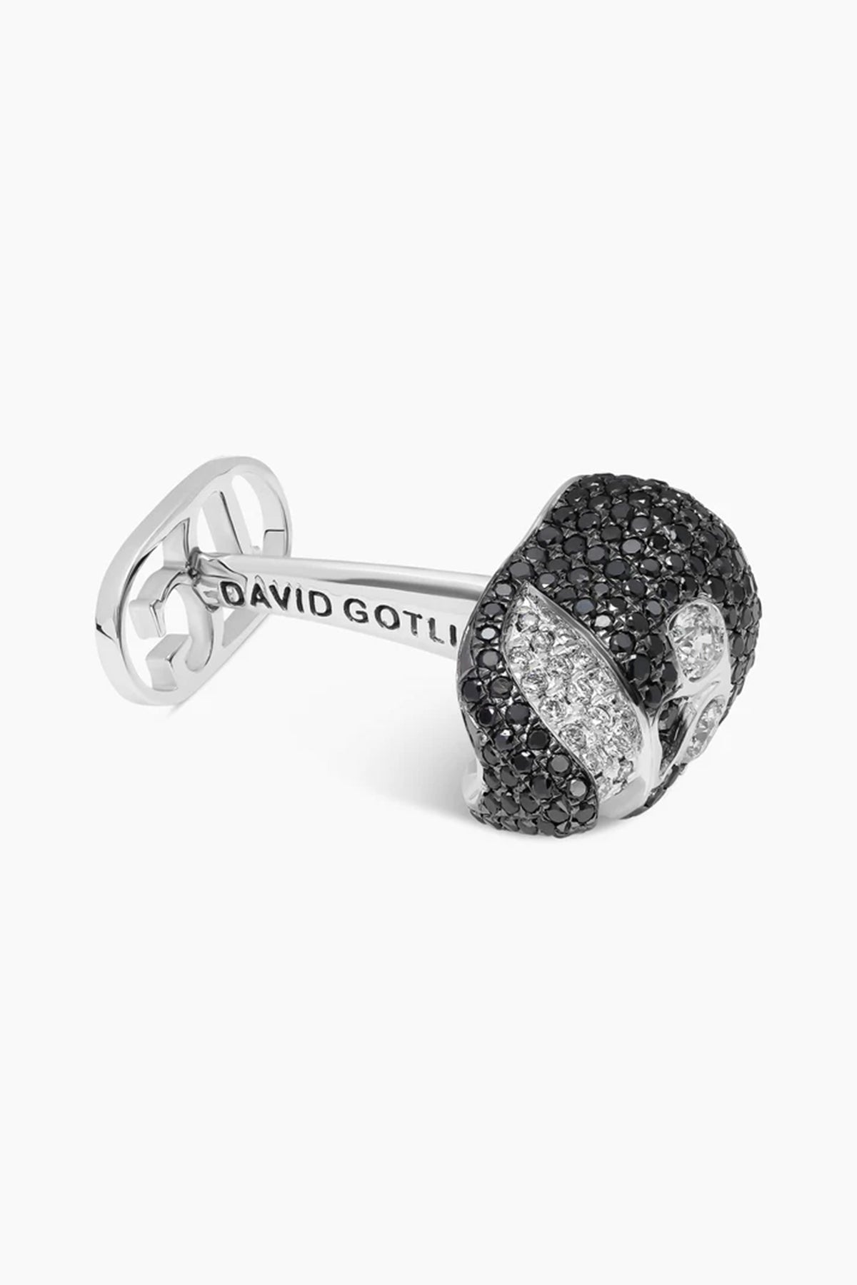 David Gotlib | 18kwg Black Skulls Cufflinks
