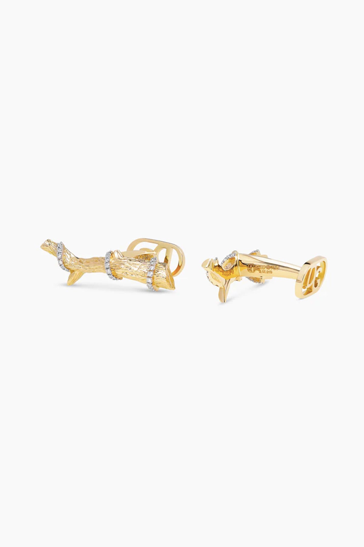 David Gotlib | 18kyg Knock on Wood Cufflinks