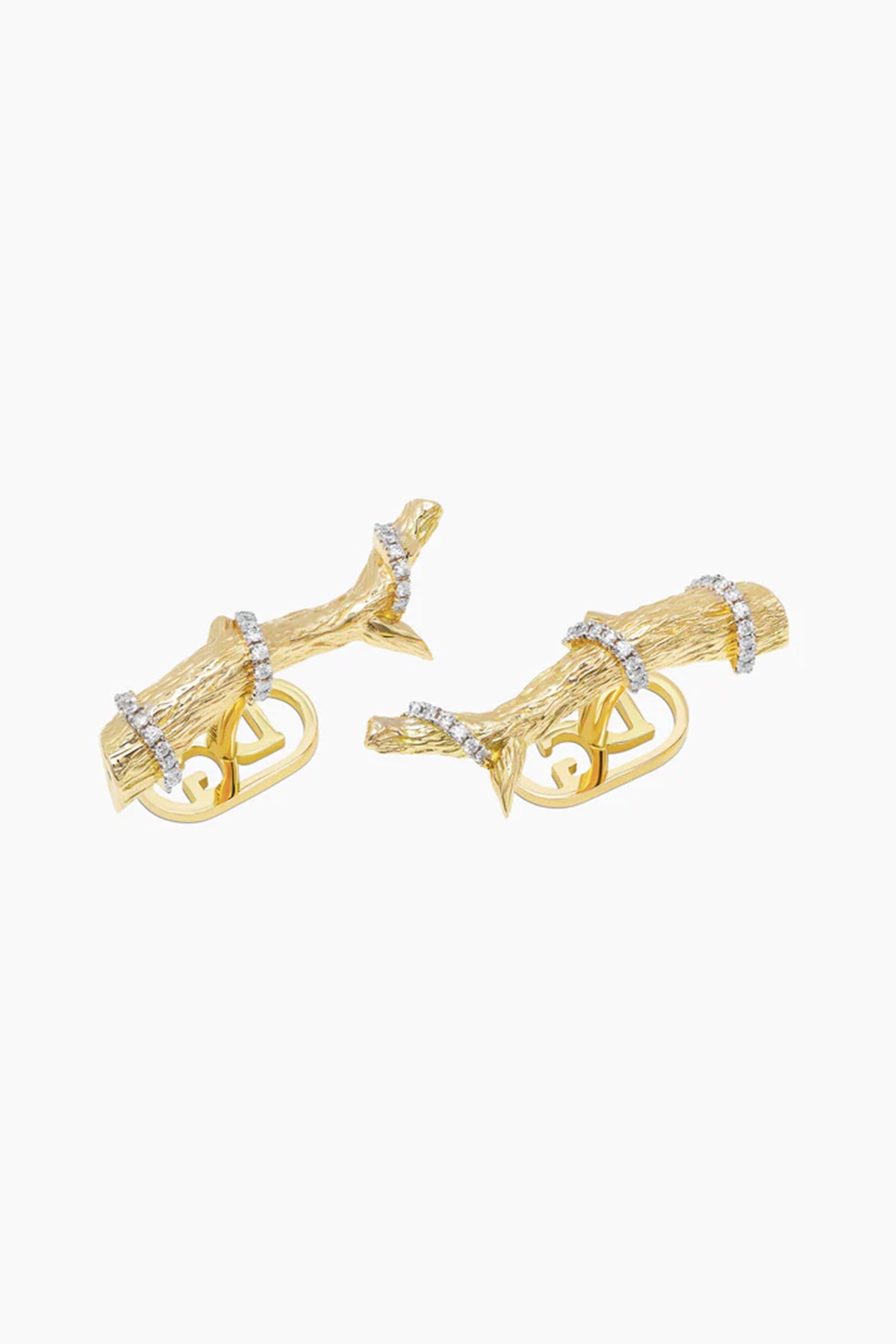David Gotlib | 18kyg Knock on Wood Cufflinks