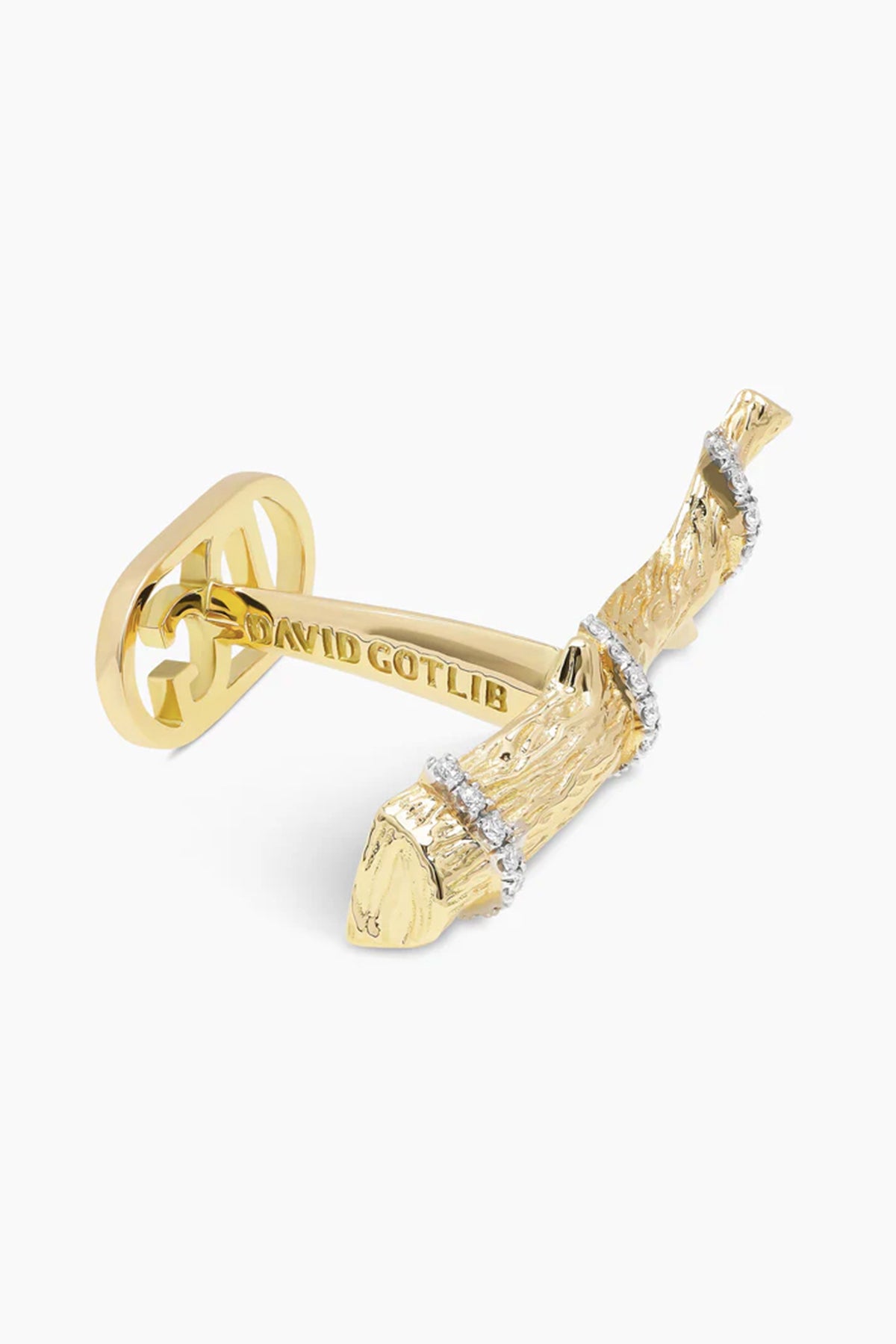 David Gotlib | 18kyg Knock on Wood Cufflinks