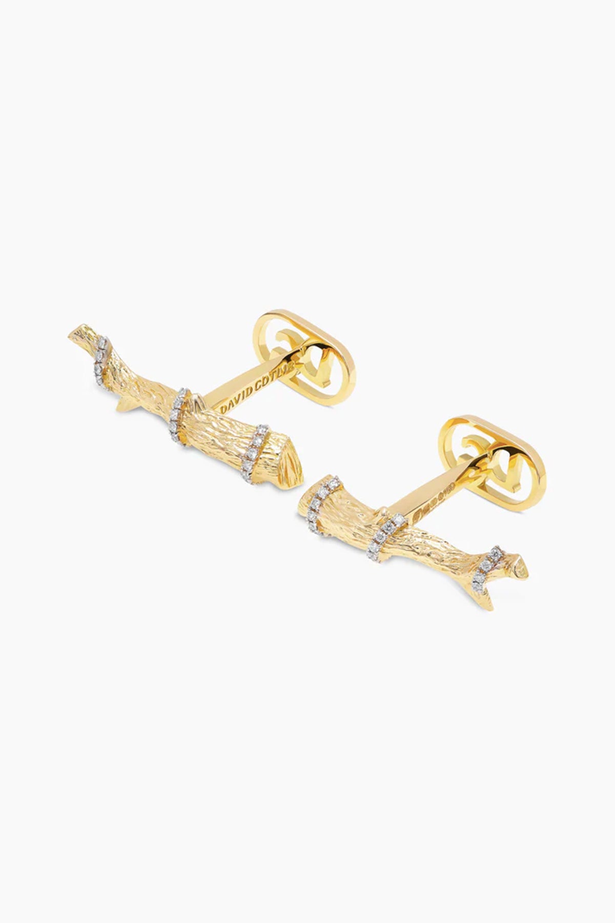 David Gotlib | 18kyg Knock on Wood Cufflinks
