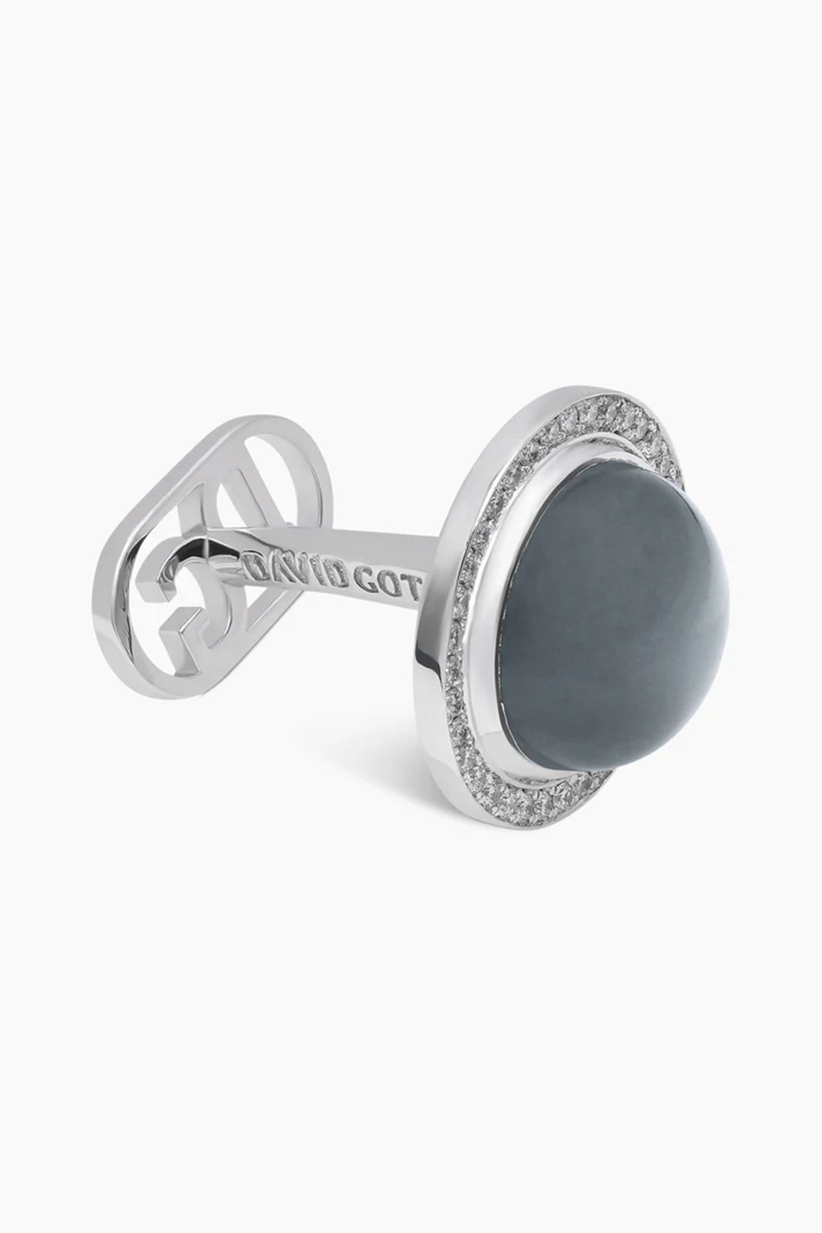 David Gotlib | 18kwg Grey Moon Cufflinks